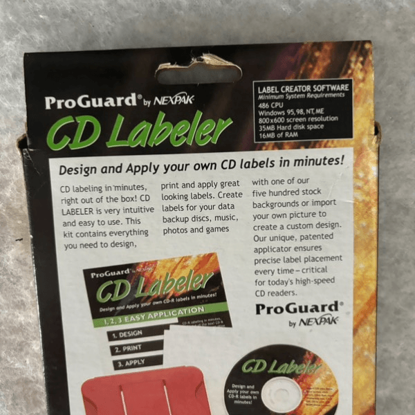 Pro Guard CD Labeler With Software *New*