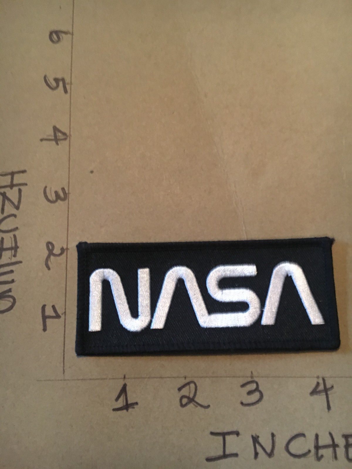 NASA futuristic black Patch 4/30/26 modern