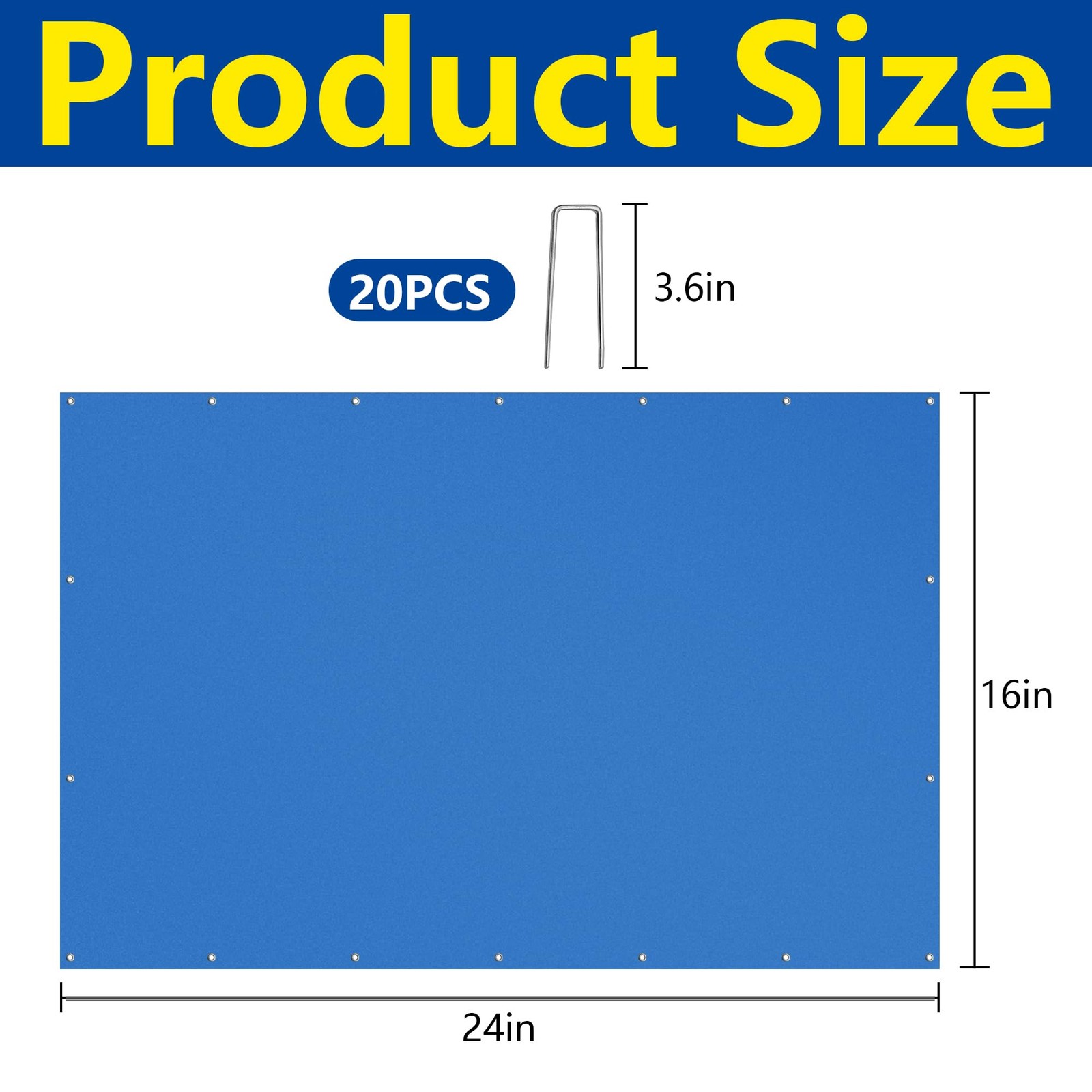 Codree 24 X 16 Ft Rectangular Pool Ground Cloths Waterproof Pe Swimming Pool