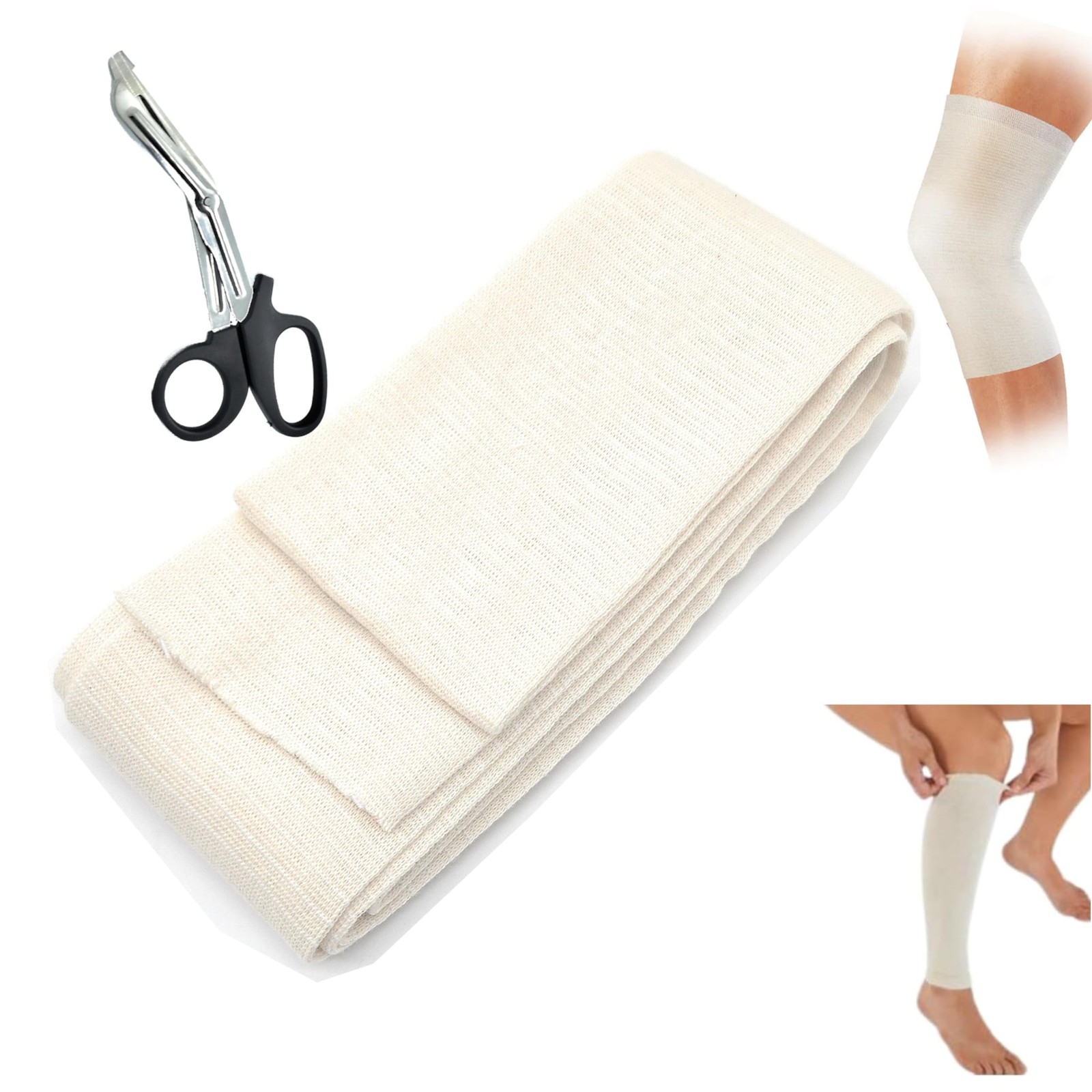 Premium Elastic Tubular Compression Bandage Size E Stockinette, 3.4 inches x ...