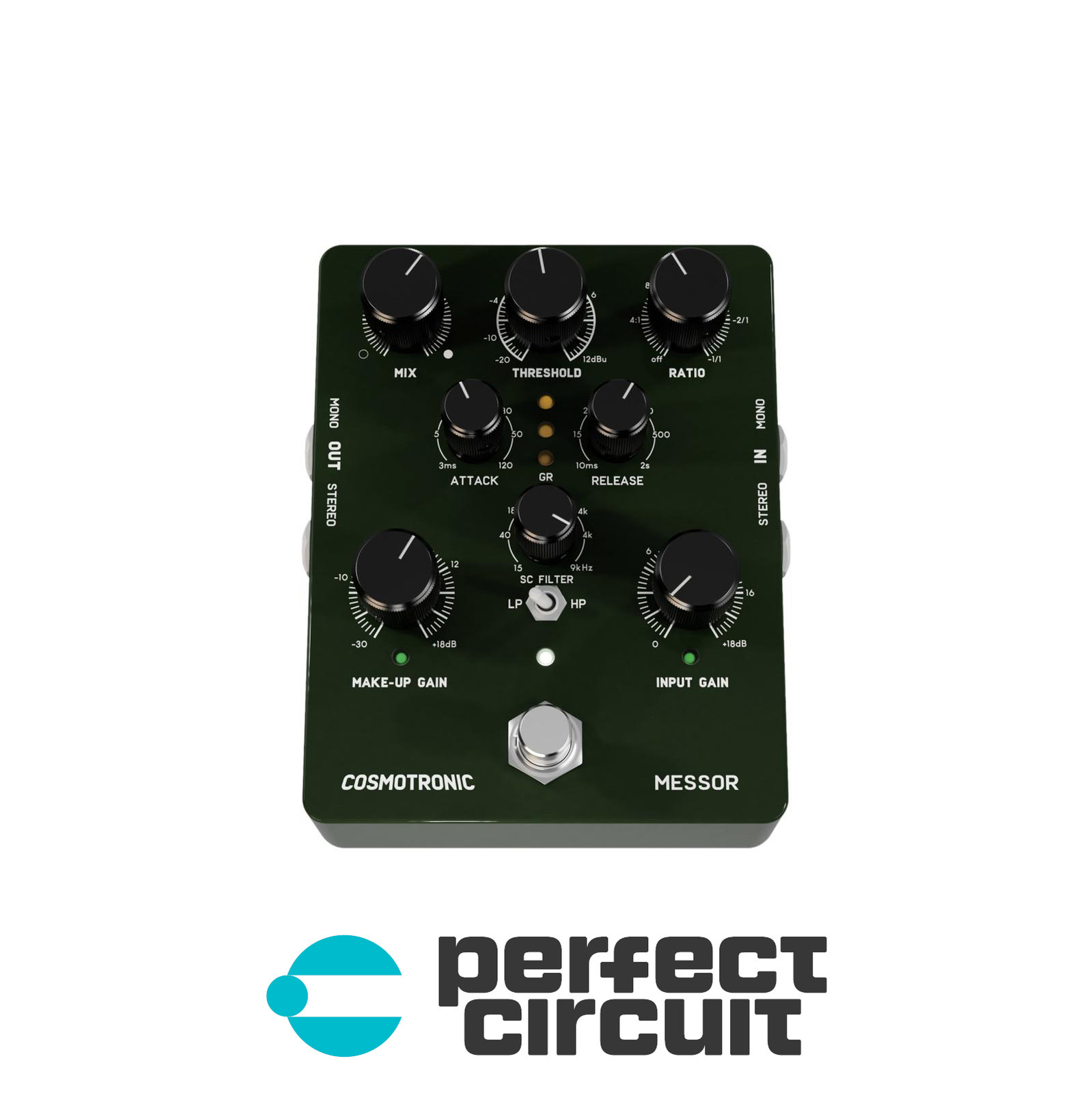 Cosmotronic Messor Stereo Compressor Pedal EFFECTS - NEW - PERFECT CIRCUIT