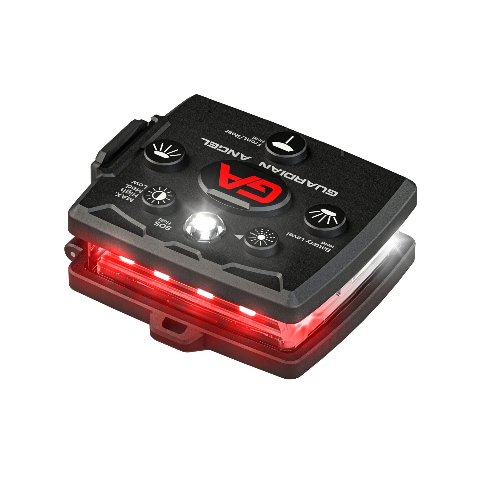 Guardian Angel Micro Series White/Red Wearable Safety Light