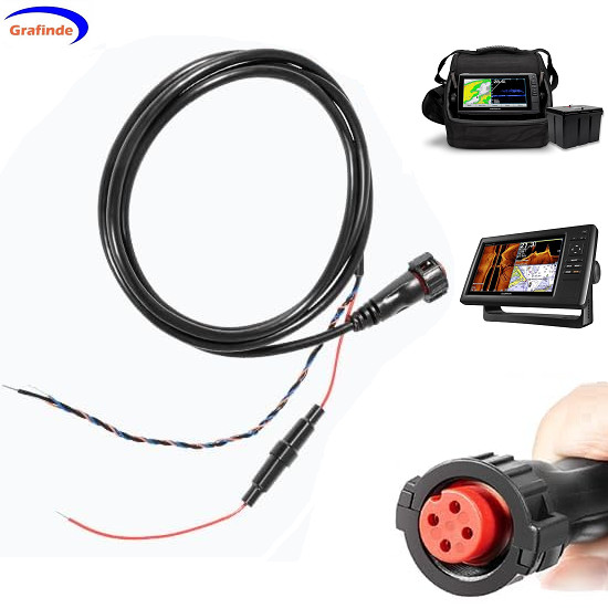 010-12445-00 Power/Data Cable Threaded 4-Pin for Some Devices of echoMAP - Black