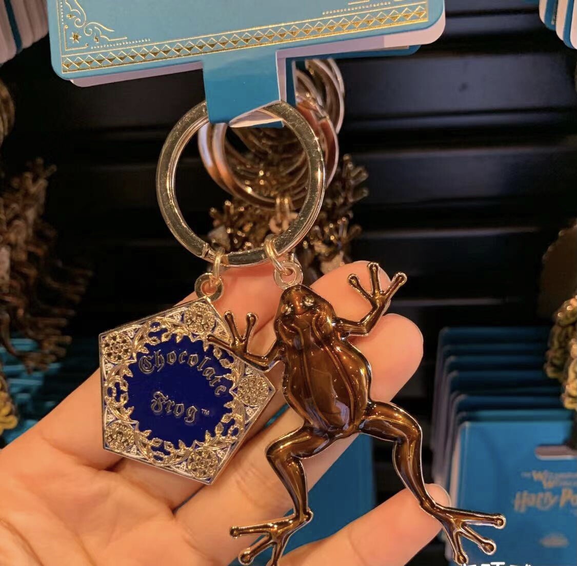 BJ Universal Studios Wizading World Harry Potter Chocolate Frog Metal Keychain