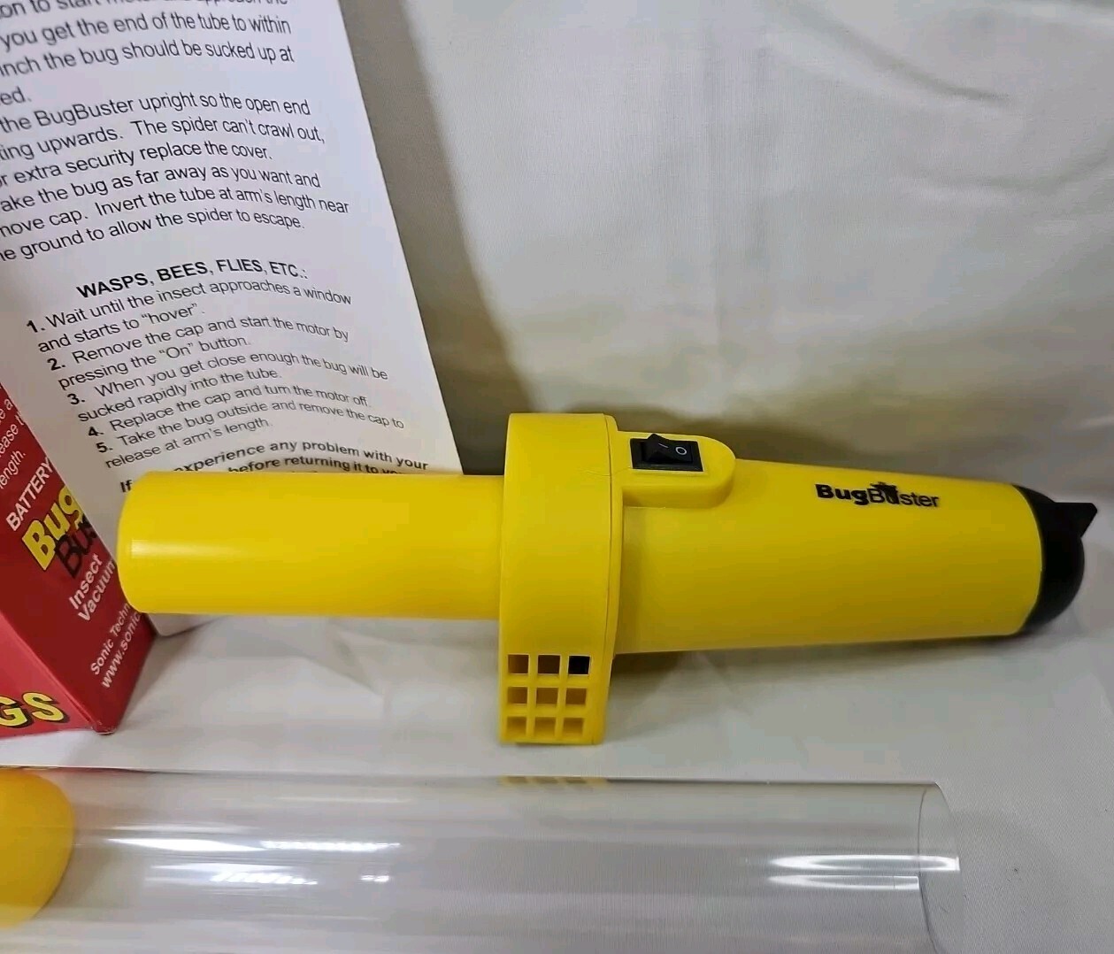 Sonic Technology Bug Buster, Battery Operated No Harm Bug Vac *Tested Working*!!