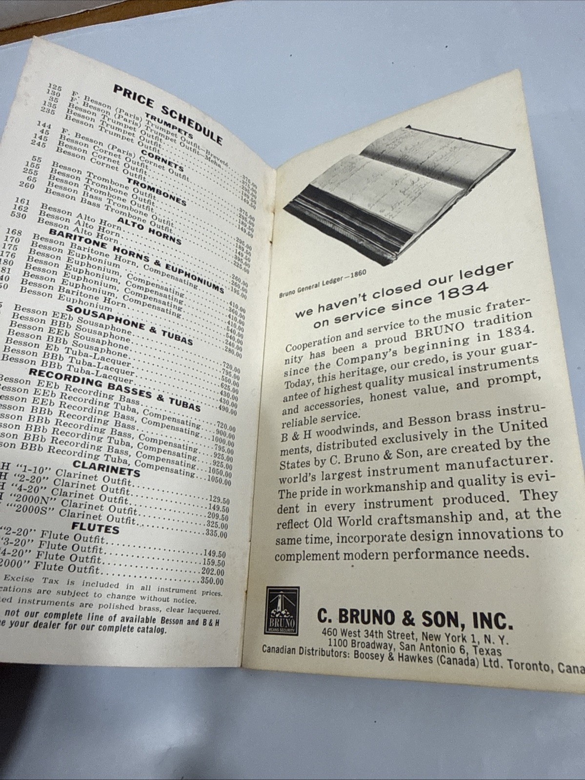 Rare Boosey & Hawks Besson Catalog