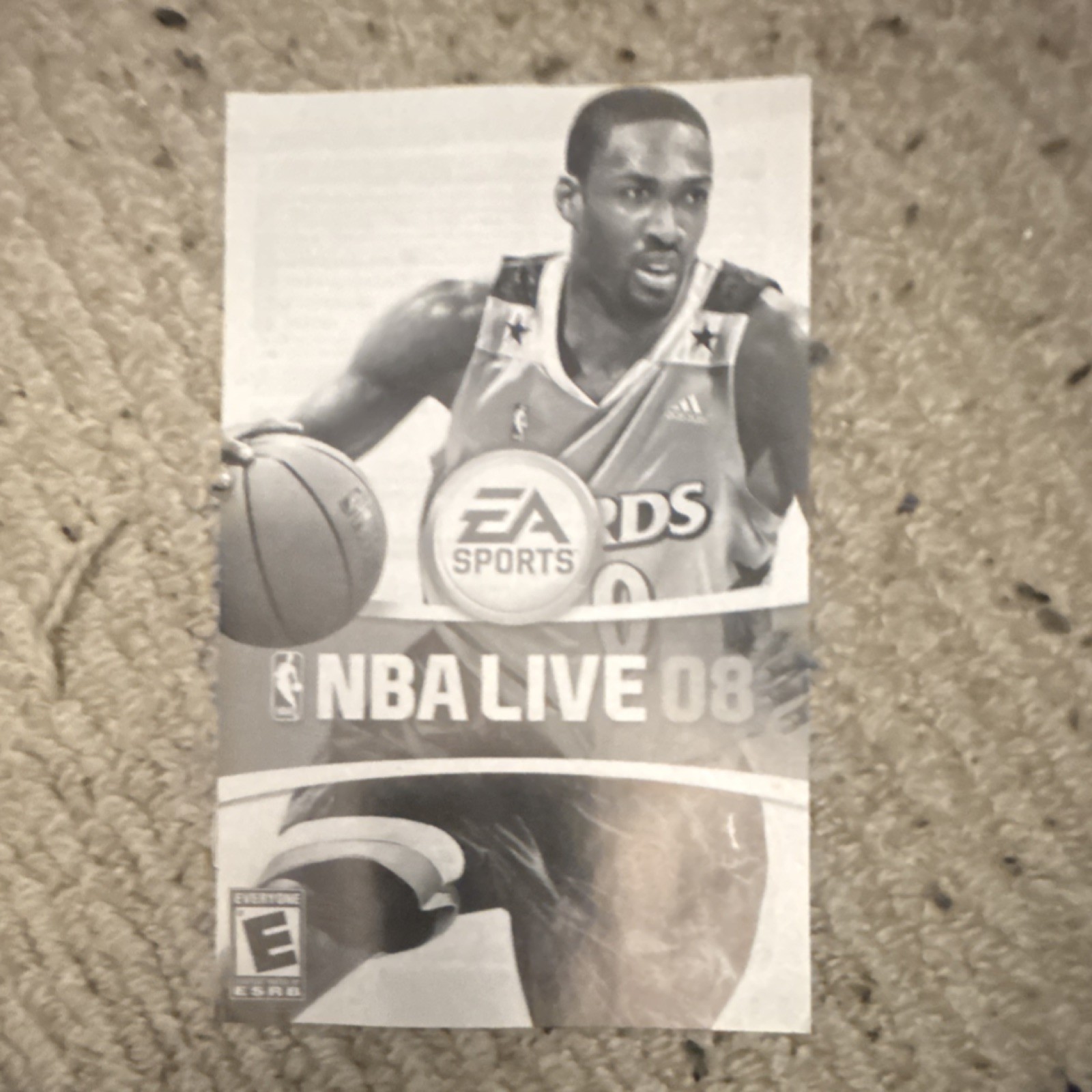 EA Sports NBA Live 08 Original Manual Sony PlayStation 2 PS2, English