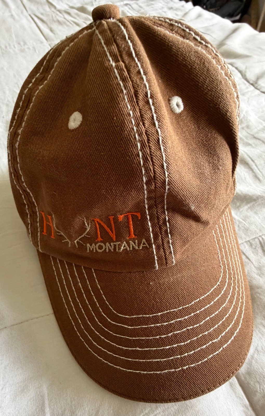 HUNT MONTANA Baseball Hat Cap ELK HORNS hunting fishing