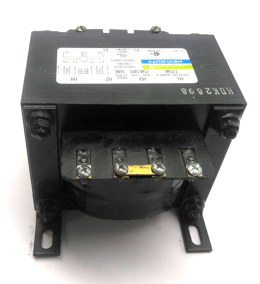 General Signal T750 Hevi-Duty Transformer, 1 Phase, 220/480V, .750KVA / 750VA