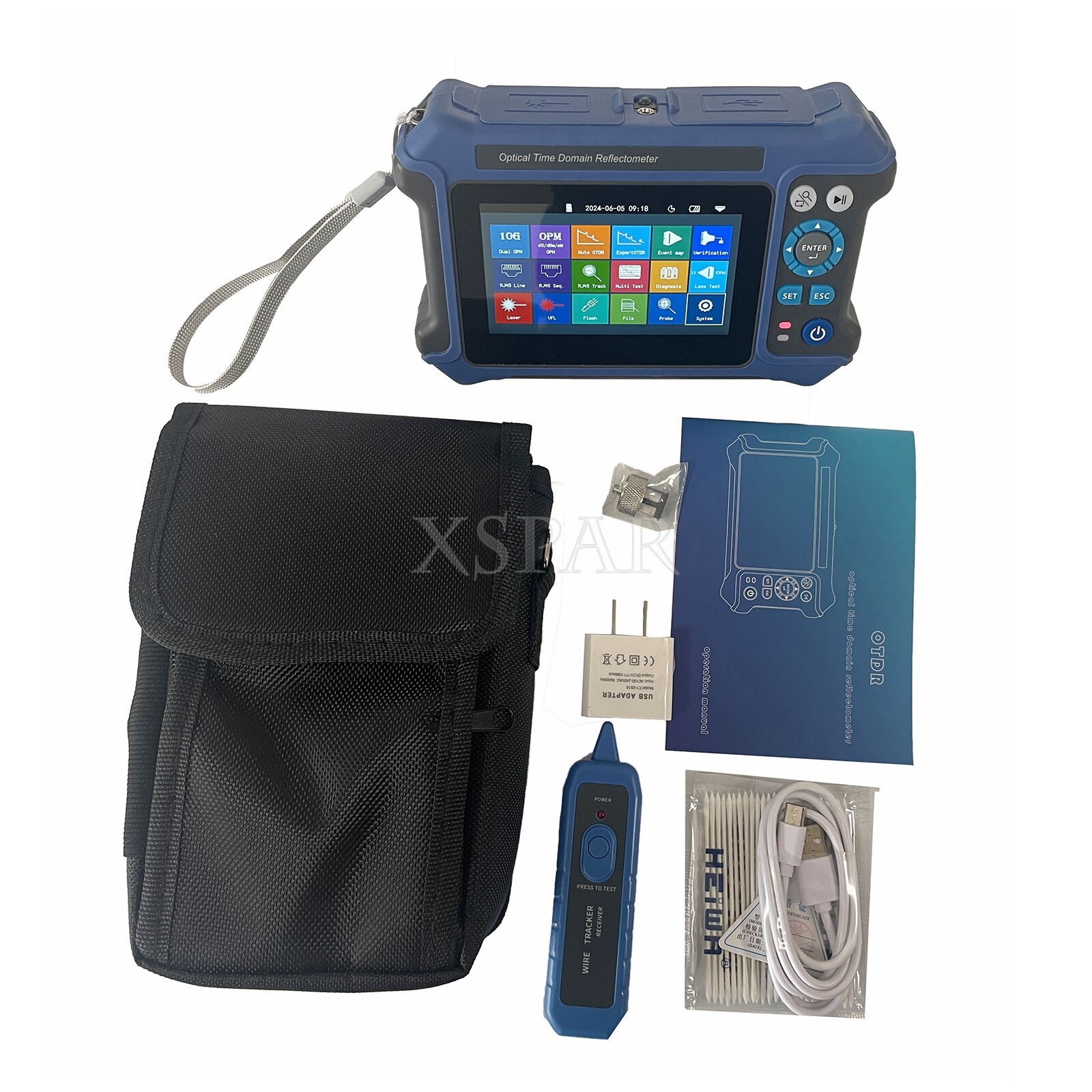 JW3302K 1310/1550nm Dual Wavelength OTDR PM Optical Time Domain Reflectometer