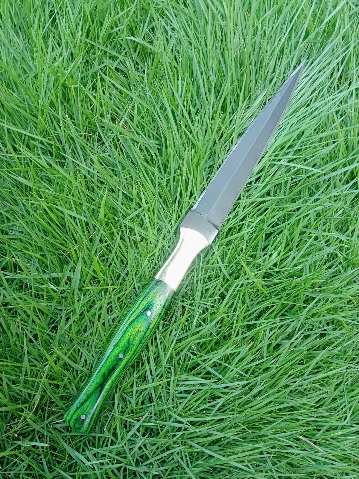 CUSOM Handmade D2 DAGGER HUNTER BOOT THROWING KNIFE POWDER COATING BLADE