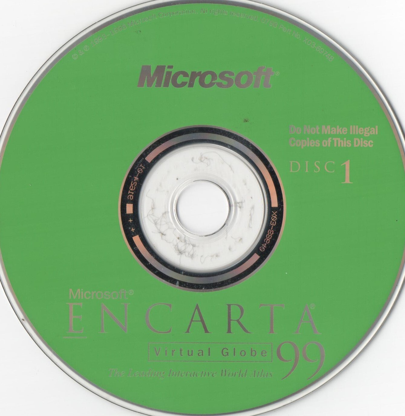 microsoft encarta deluxe suite 5 - disc set Virtual Globe CD