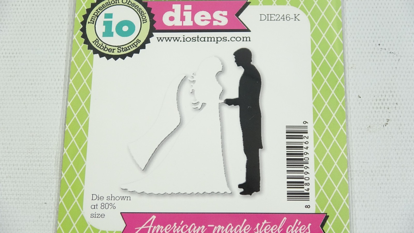 io Impression Obsession Metal Die DIE246-K Bride & Groom - Wedding Theme