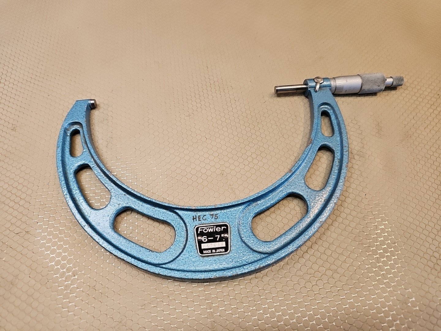 Fowler tool company 6" to 7" micrometer-V43150 Made in Japan & Calibrated