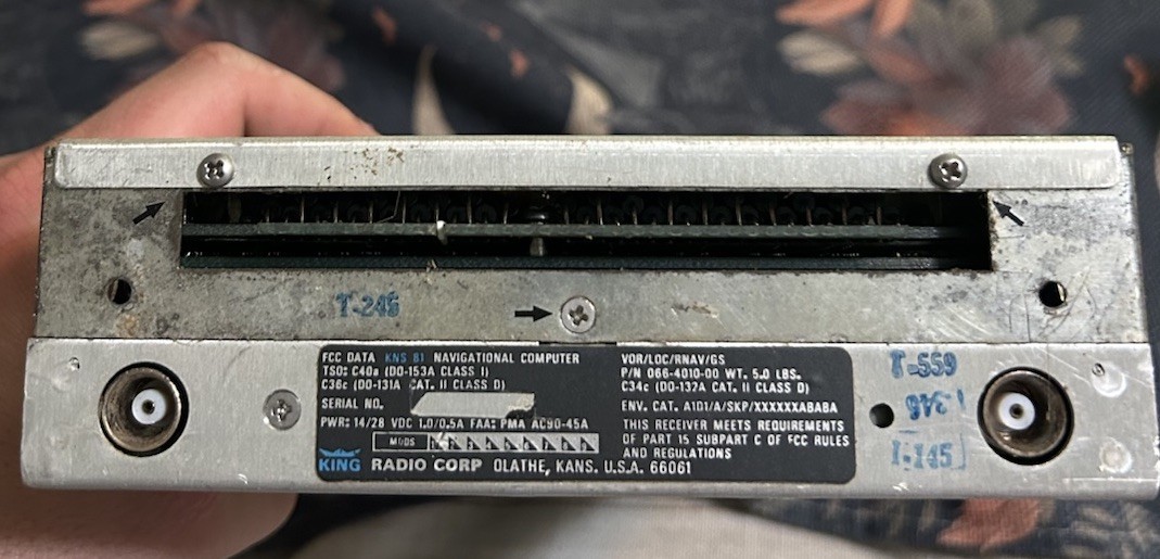 BENDIX KING KNS 81 NAV COMPUTER 066-4010-00 Unknown Condition