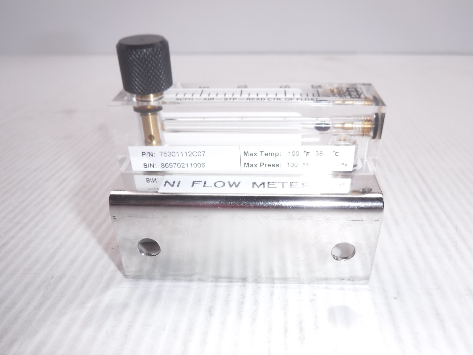 King SCFH-AIR-STP-READ CTR. Of Float Meter 75301112C07