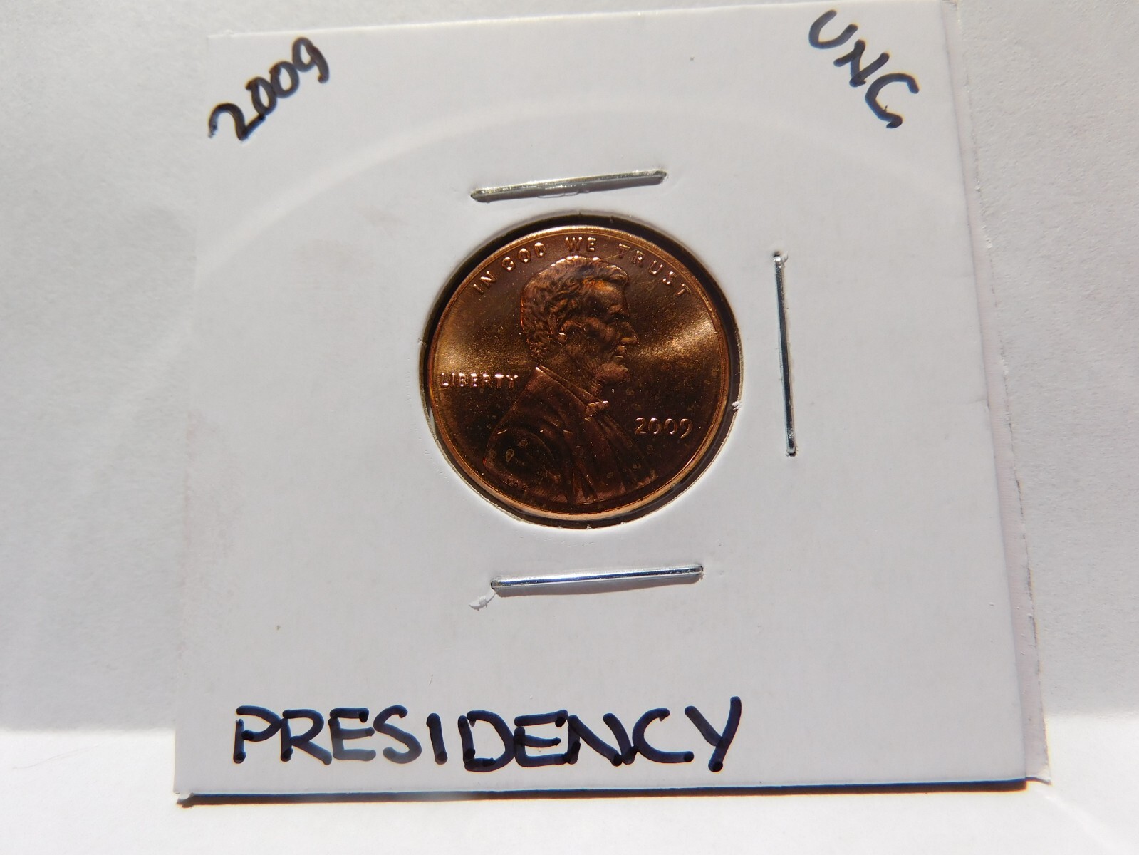 2009 Uncirculated  Lincoln Cent/Penny-Presidency-Bright Red
