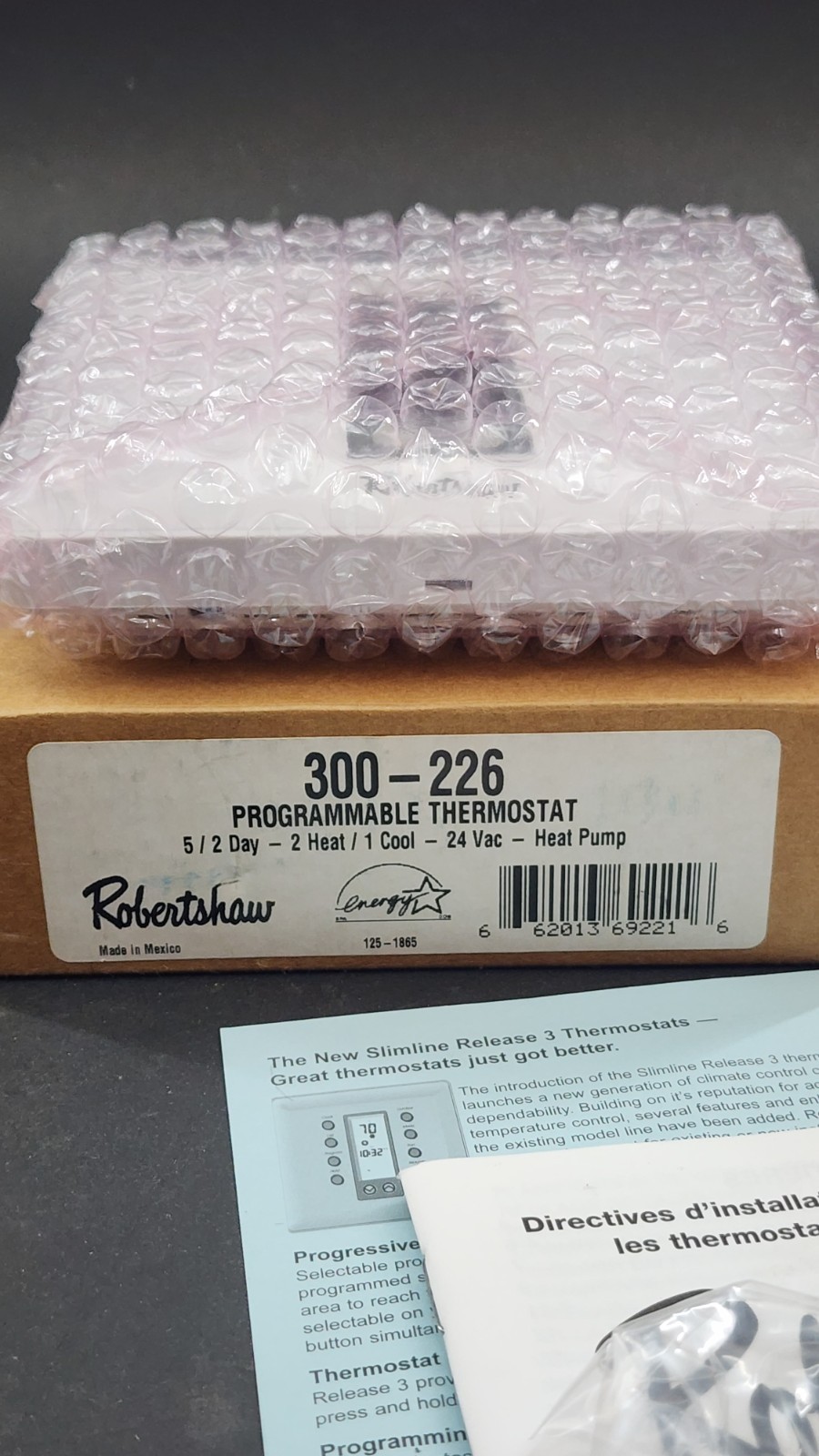 Robertshaw Thermostat Digital Programable Part 300-226