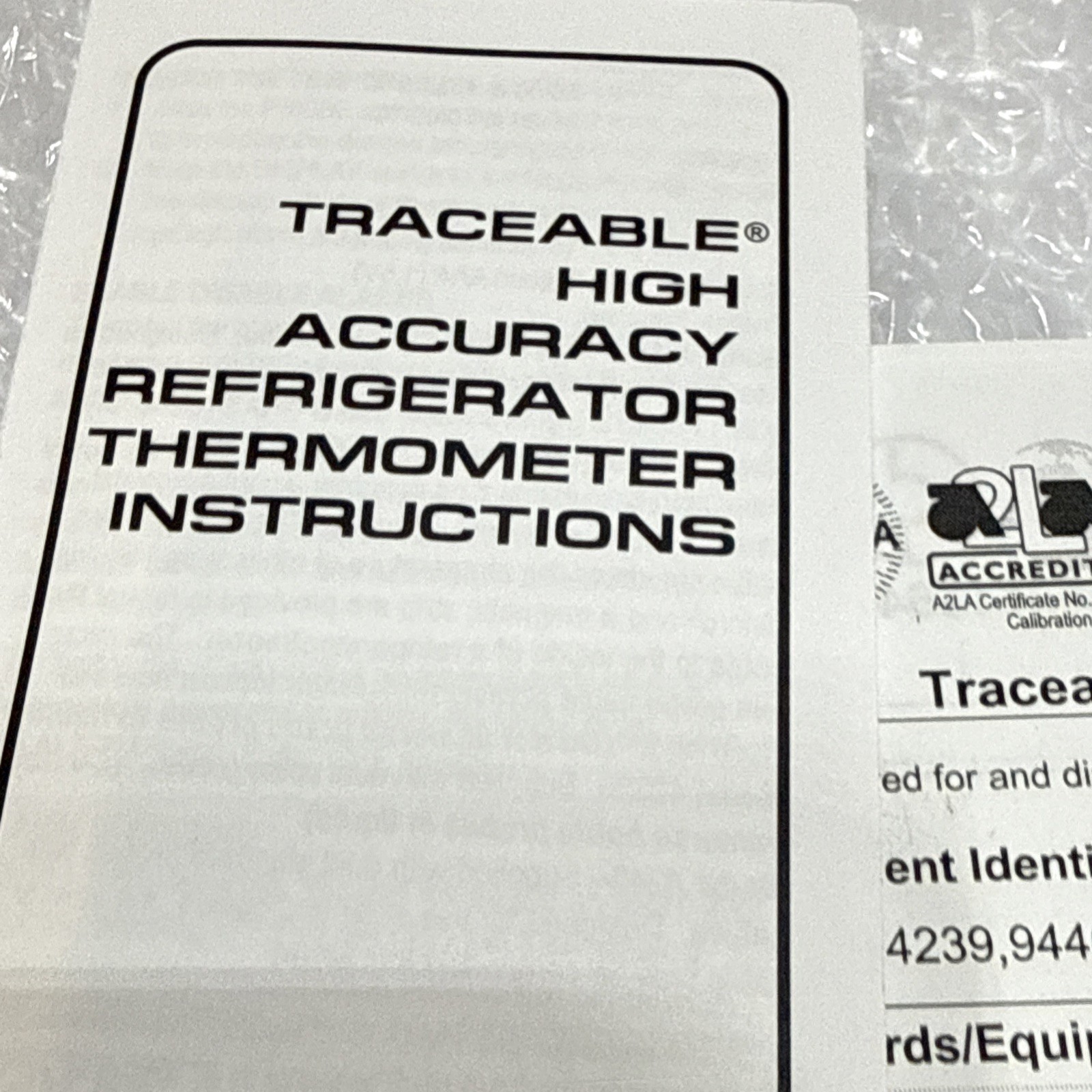 Traceable Calibrated Digital Fridge Thermometer/Freezer Thermometer with 2 Bo...