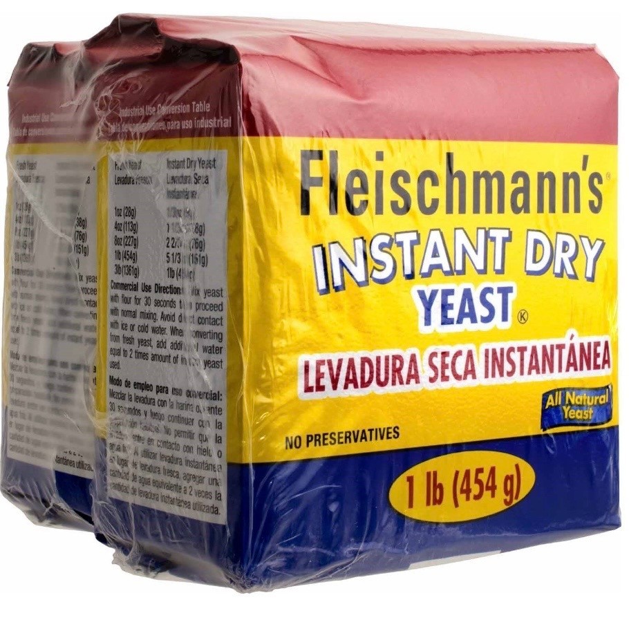 Fleischmann’s Instant Dry Yeast 2 Pack 1 lb Each Bread Machine Baking