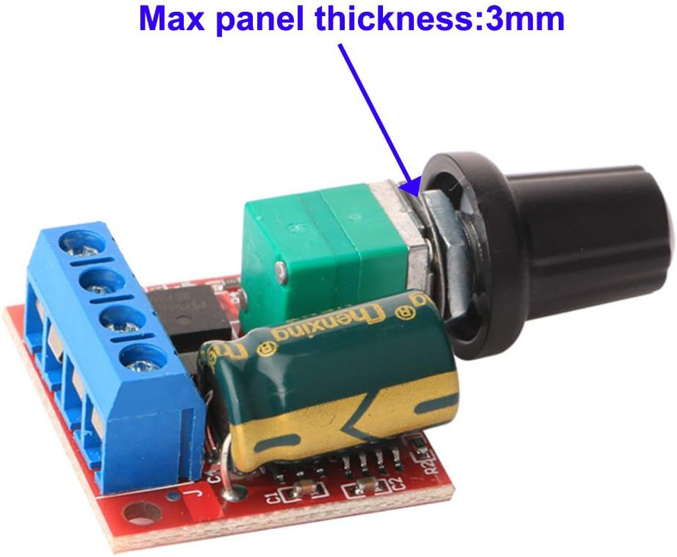 3Pcs Mini DC Motor PWM Speed Controller, DC 5V-35V 5A Speed Adjustable Switch Mo