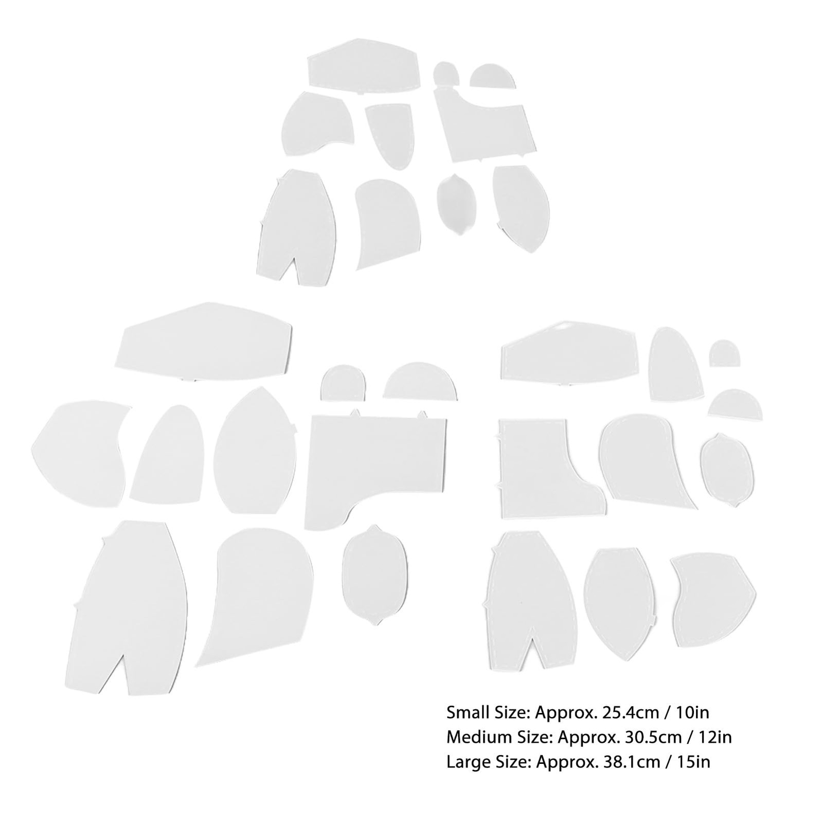 30 Pcs Memory Bear Sewing Patterns Template, Memory Bear Acrylic Template Rul...