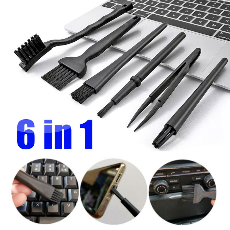 6 In 1 Mini Computer Keyboard Cleaner PC Laptop Brush Dust Cleaning Kit Tools