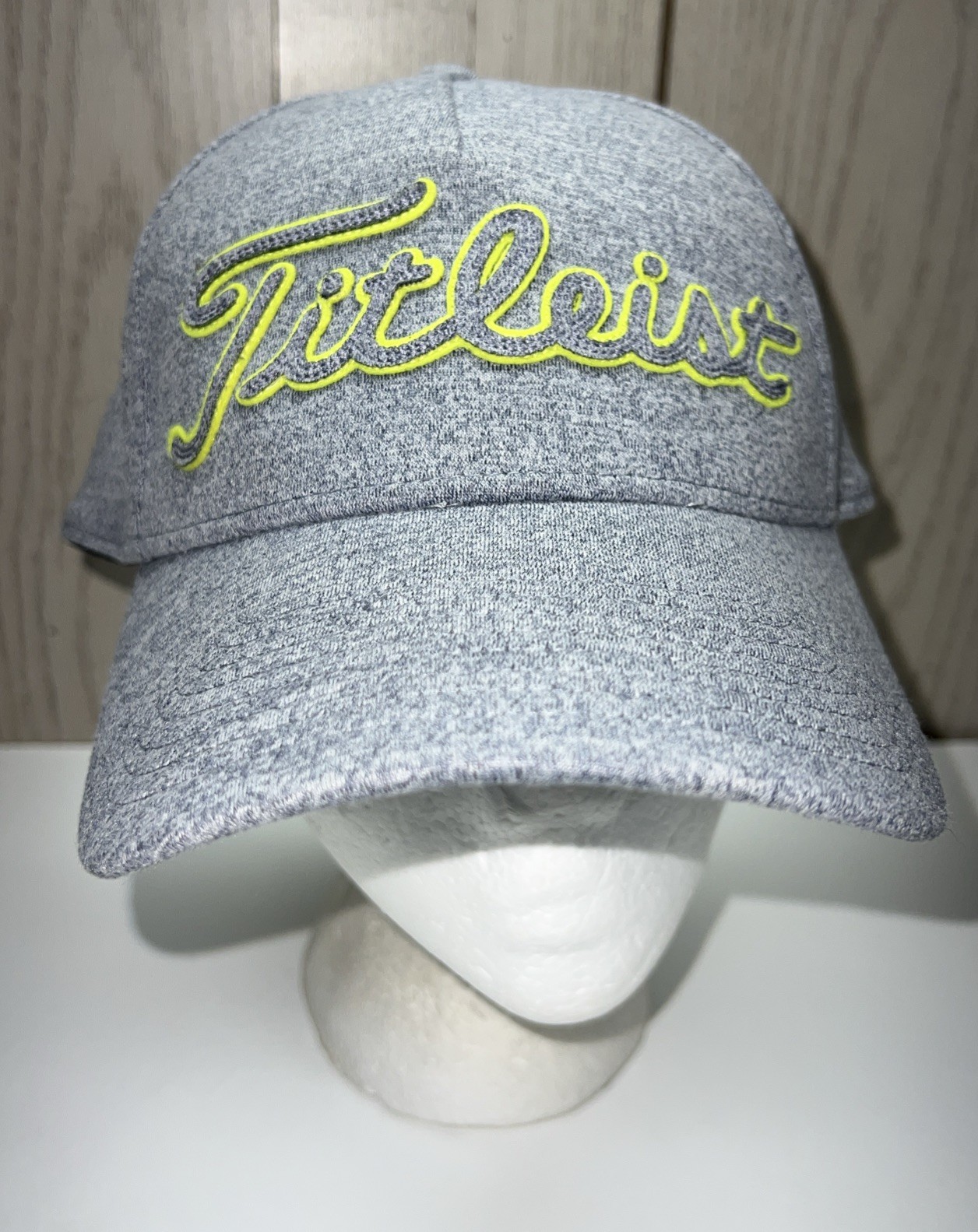 Titleist Golf Hat Baseball Cap Unisex L/XL Fitted Heather Navy Embroidered Logo