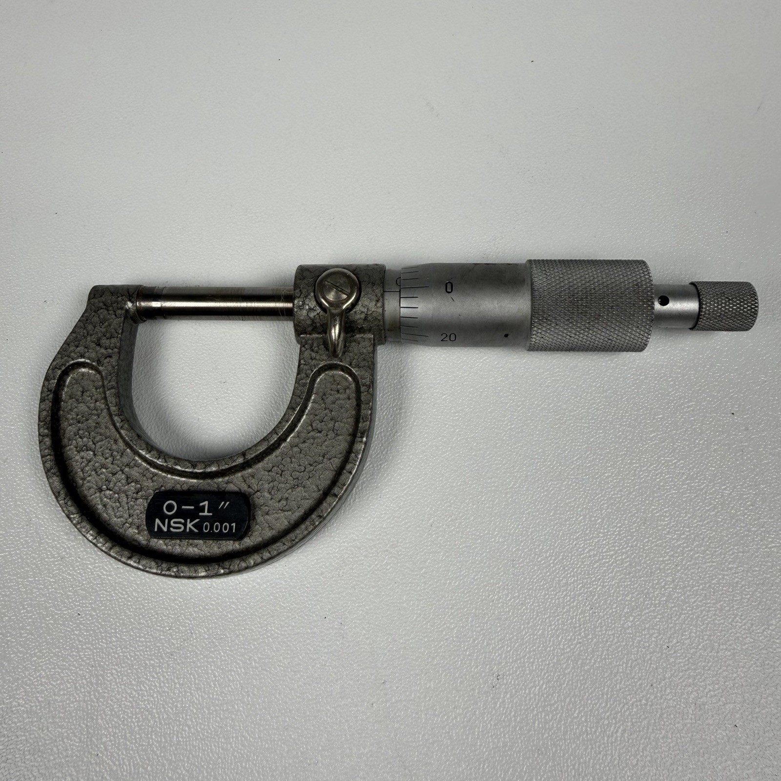 NSK 0-1” 0.001” Outside Micrometer, Carbide Tip- Made in Japan