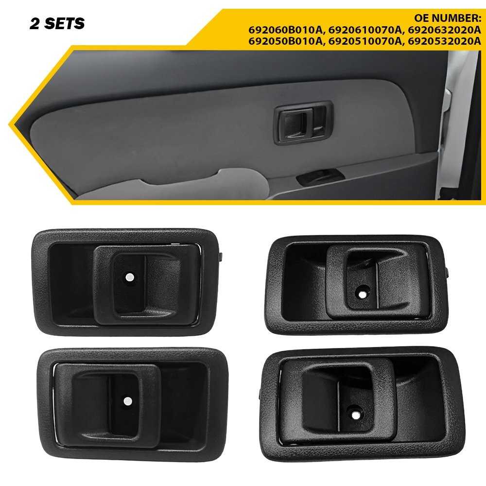 For 1996-2002 Toyota 4Runner Front Rear Left Right Black 4X Interior Door Handle