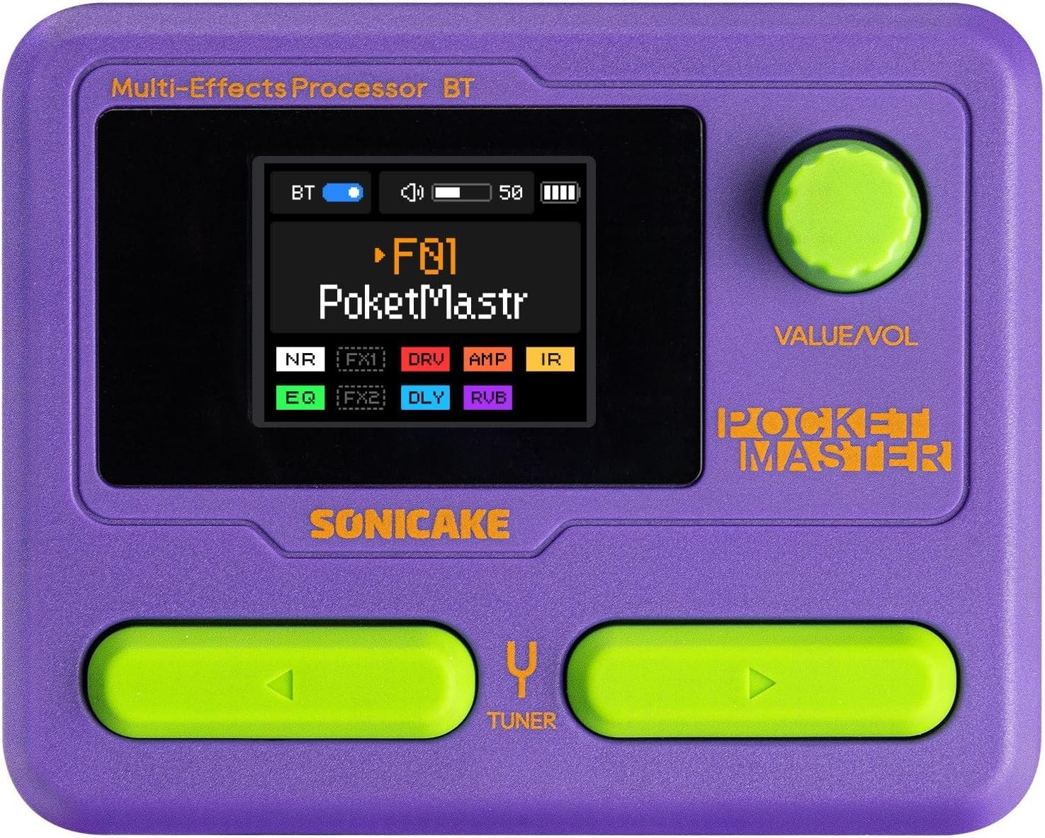Purple Multi Effects Pedal, USB Audio Interface