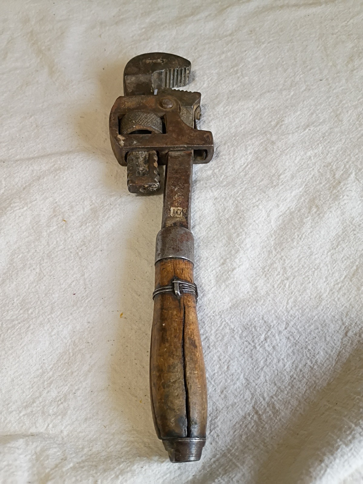 Antique #10 Pipe Wrench A3