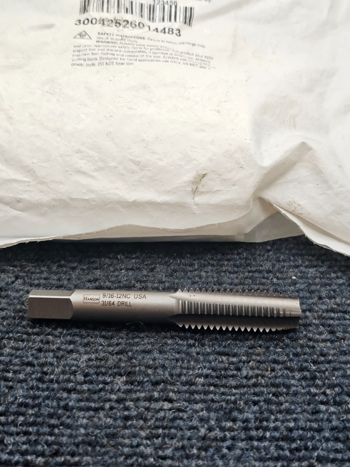 (QTY 5) Irwin Hanson 1448  High Carbon Steel SAE Fraction Taps 9/16-12NC