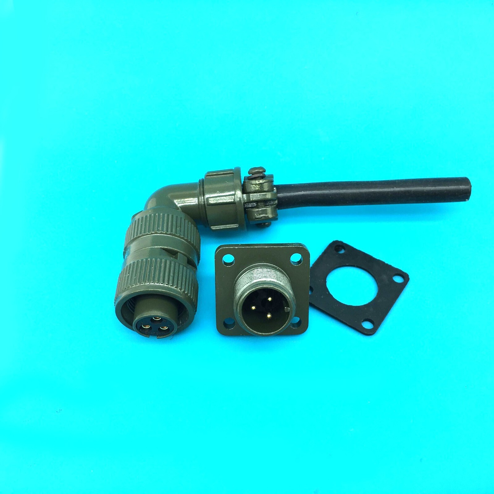 set Aviation plug Right Angle MS3106A10SL-3S MS3102A10SL-3P 3-pin Binding post