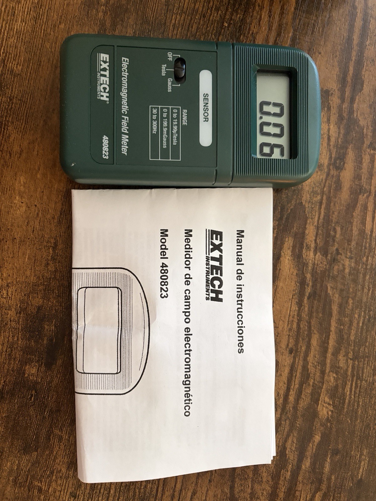 Extech 480823 Extremely Low Frequency Electromagnetic Field Meter EMF Elf