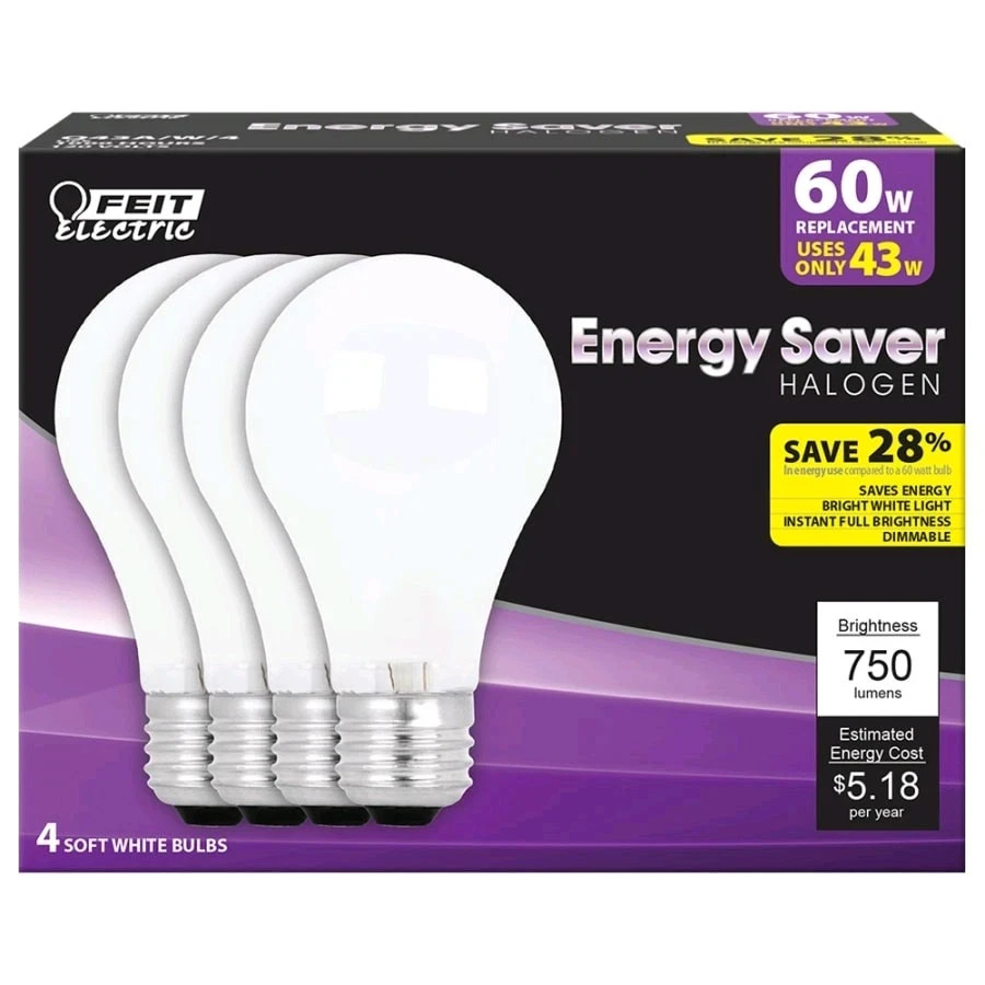 Feit Electric A19 43w Medium Base Frosted 16-pk