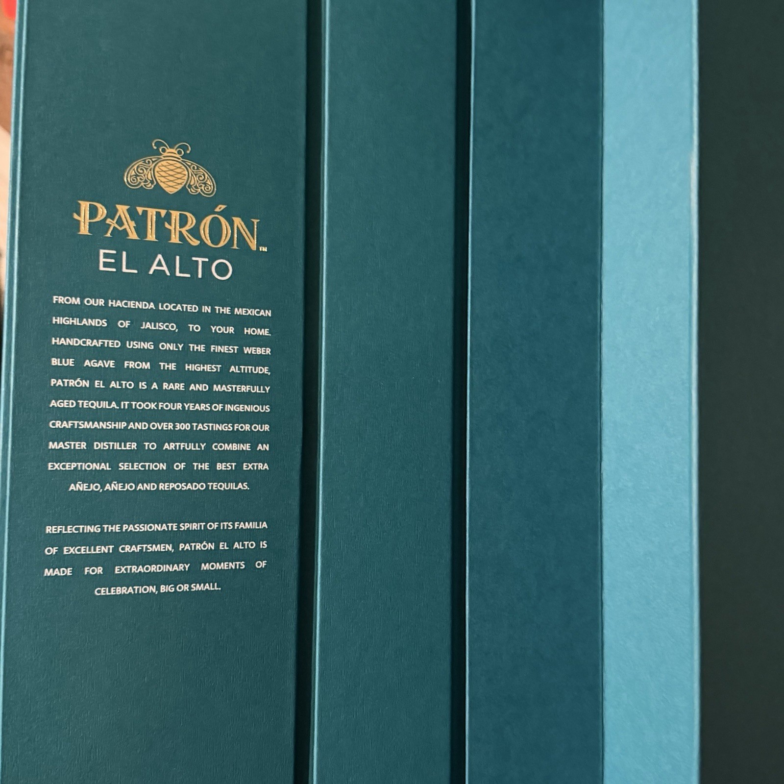 Patron El Alto Empty Box Tequila Mexico