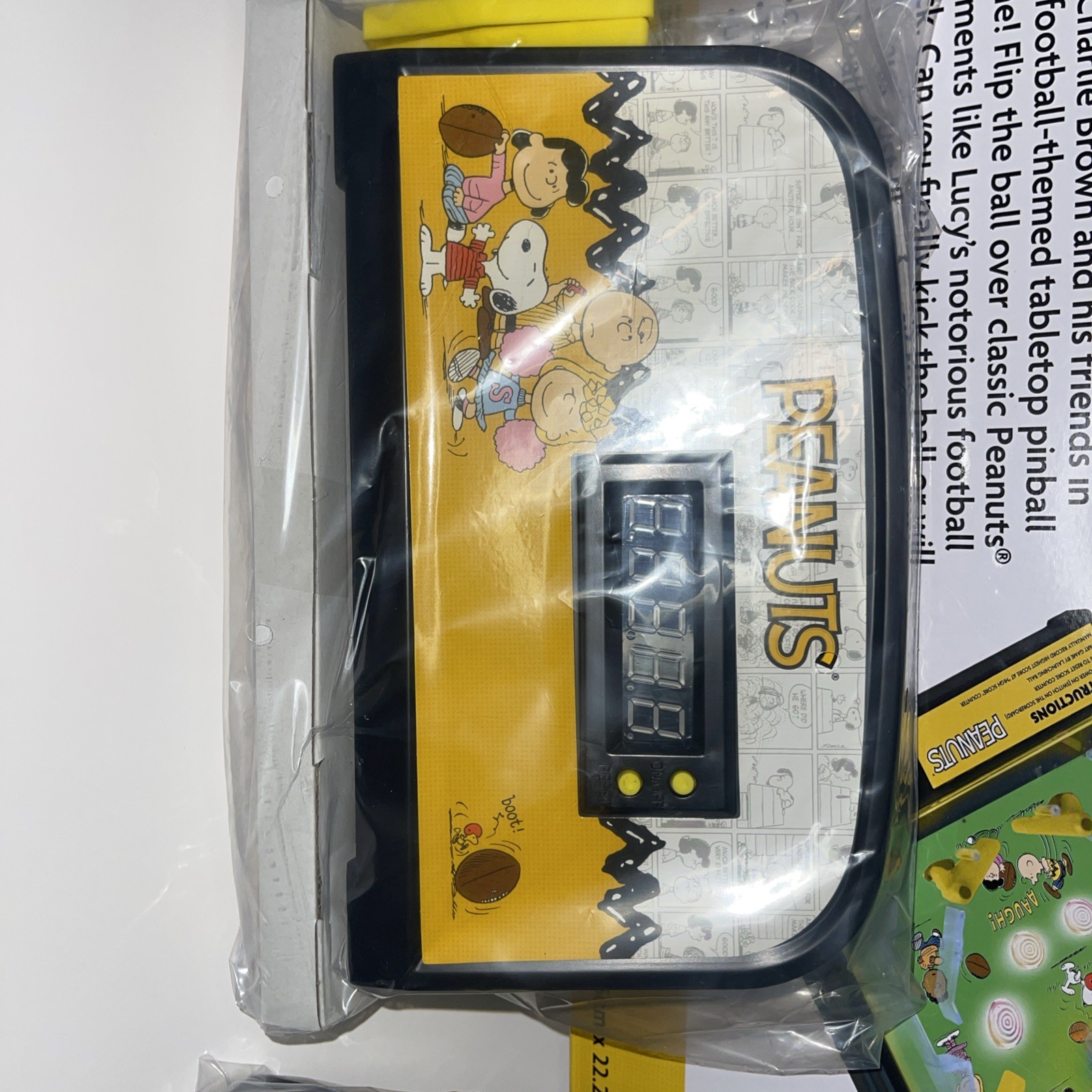 Peanuts Pinball Electronic Tabletop Arcade Game - in Original Box