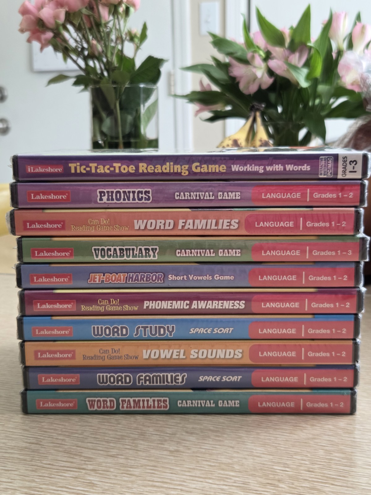 LAKESHORE Interactive Games DVD CD-ROM Grade 1-2 Reading Phonics Lot of 10 NEW