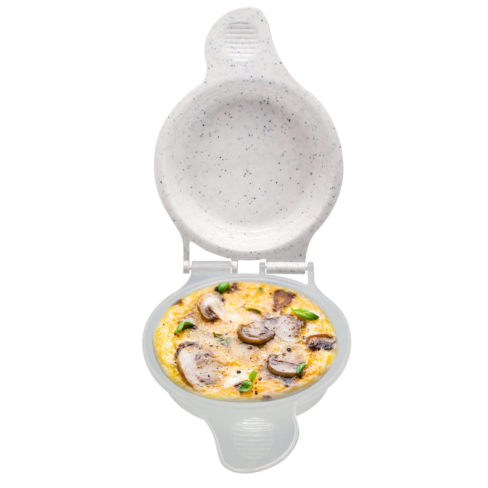 Good Living Microwave Egg Muffin Pan – Quick 1-Minute Breakfast Sandwich...