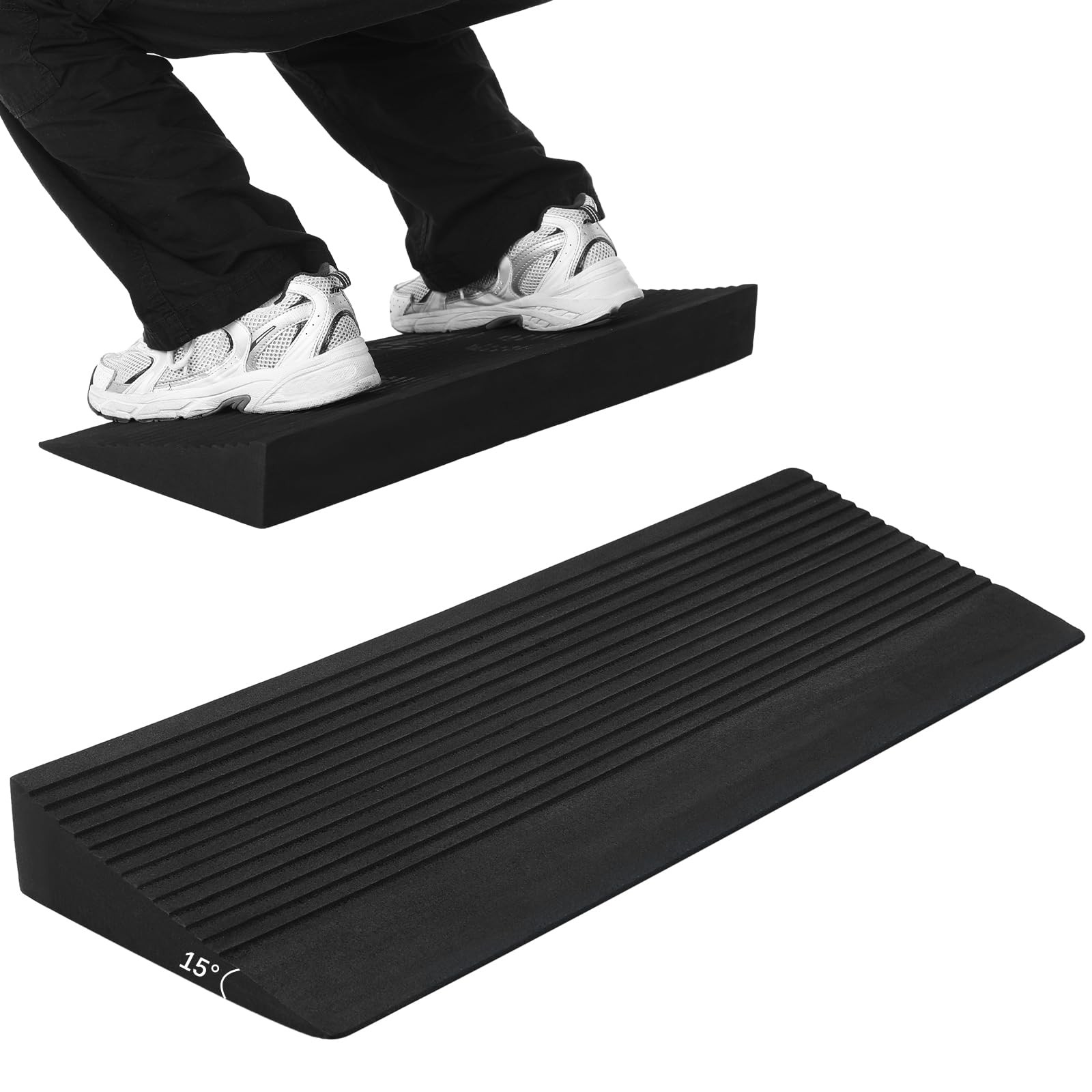 Pangda Squat Wedge Block Slant Board Incline Board 25.4 x 9.3 x 2.6 Inch Dead...