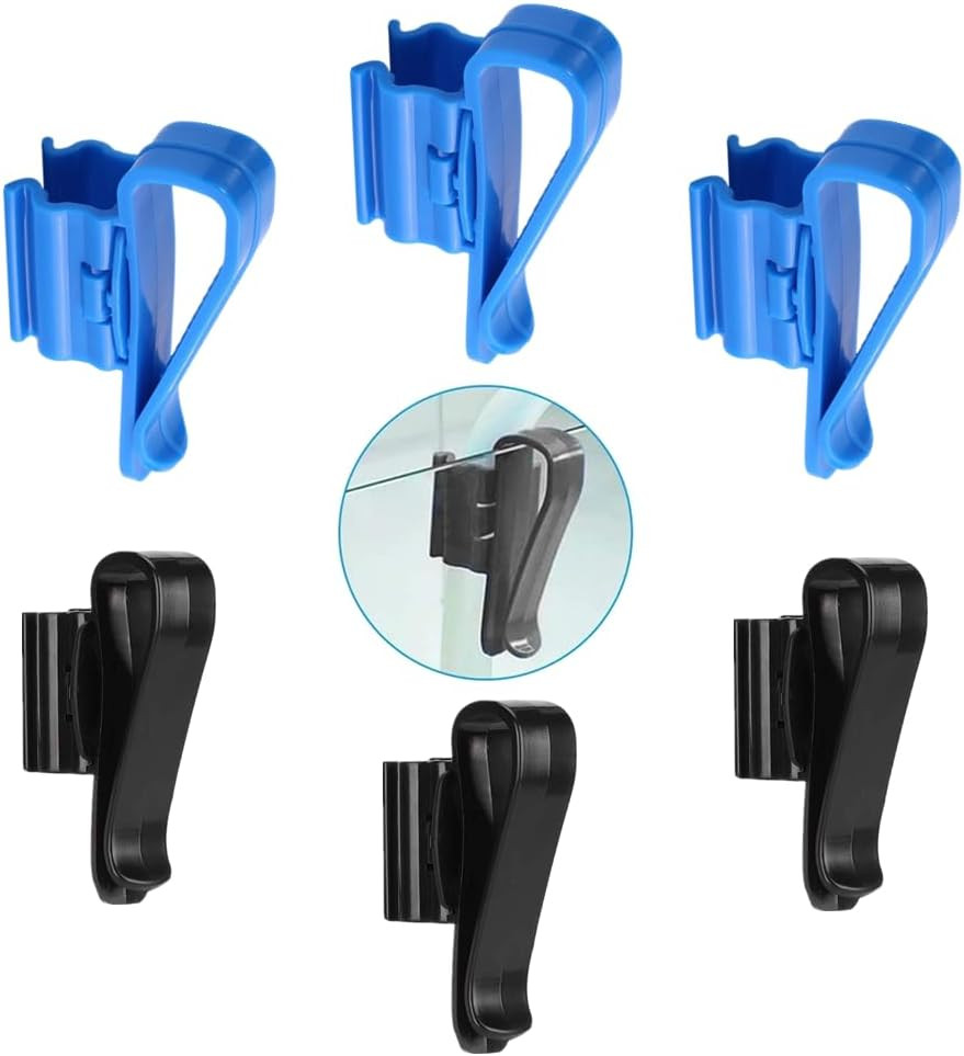 6Pcs Aquarium Hose Holder Clamp Adjustable Fish Tank Water Pipe Clip Mount Set