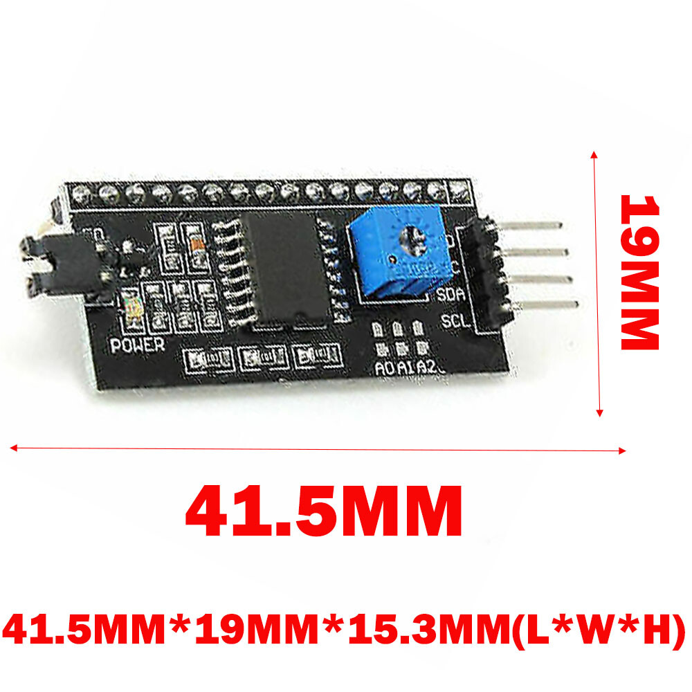 2PCS 1602 BLUE LCD HD44780 With IIC I2C Serial Interface Adapter Modules Display