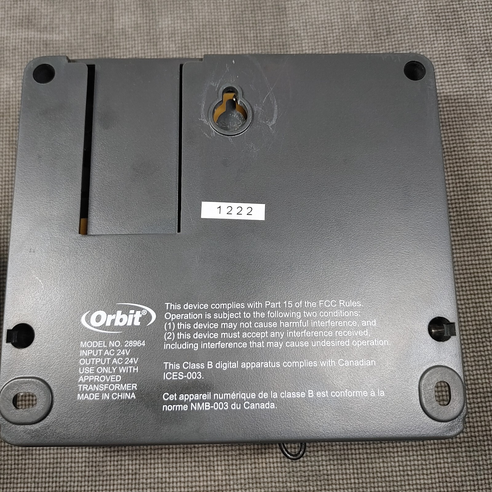 ORBIT 4-Station Indoor Sprinkler Timer/Controller With Easy-Dial Logic