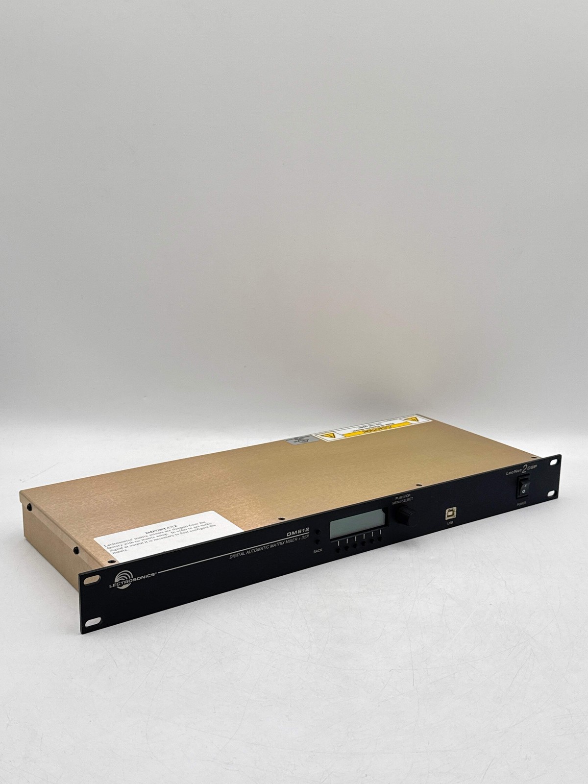 LECTROSONICS INC DM812 DIGITAL AUTOMATIC MATRIX MIXER + DSP