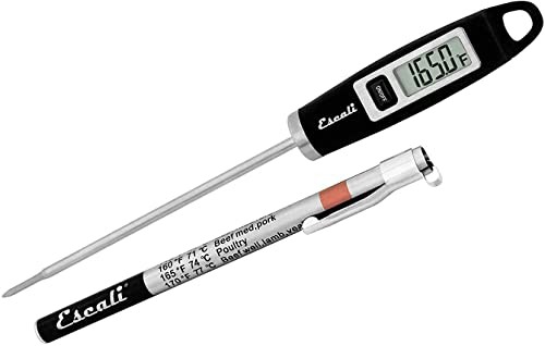 Escali DH1 Gourmet Digital Thermometer, NSF Certified-Black, Standard