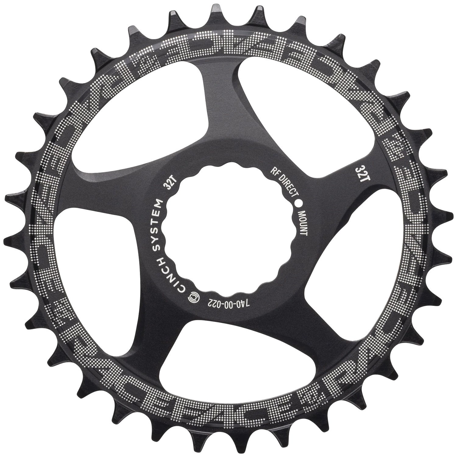 RaceFace Cinch Chainring 24T 10-12 Speed Direct Mount Matte Black