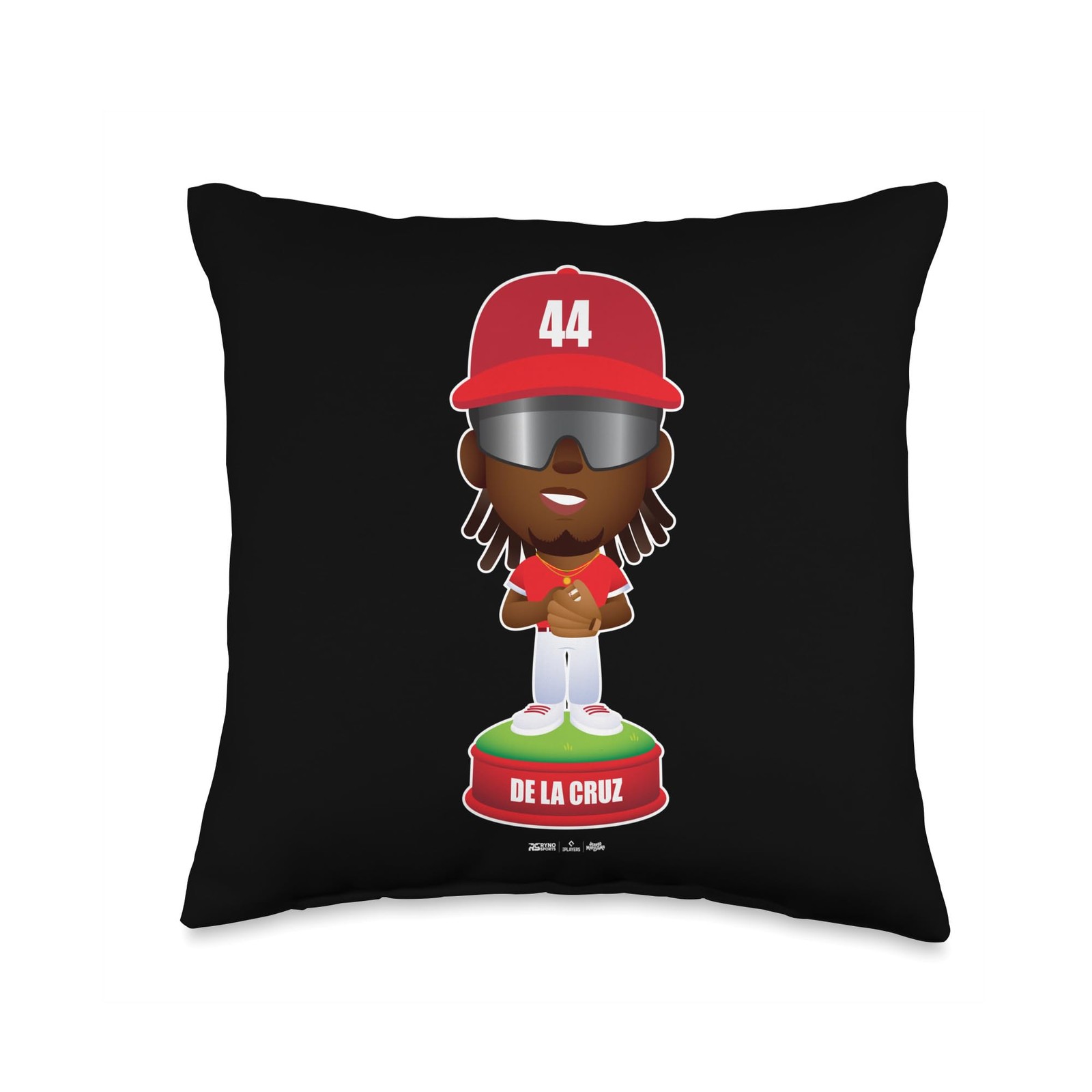 Elly De La Cruz Cincinnati Baseball Bobblehead MLBPA Throw Pillow