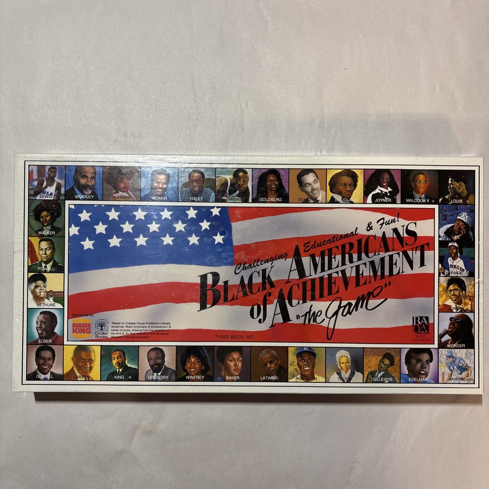 Vintage Black Americans of Achievement Board Game 1993 New Sealed History Trivia