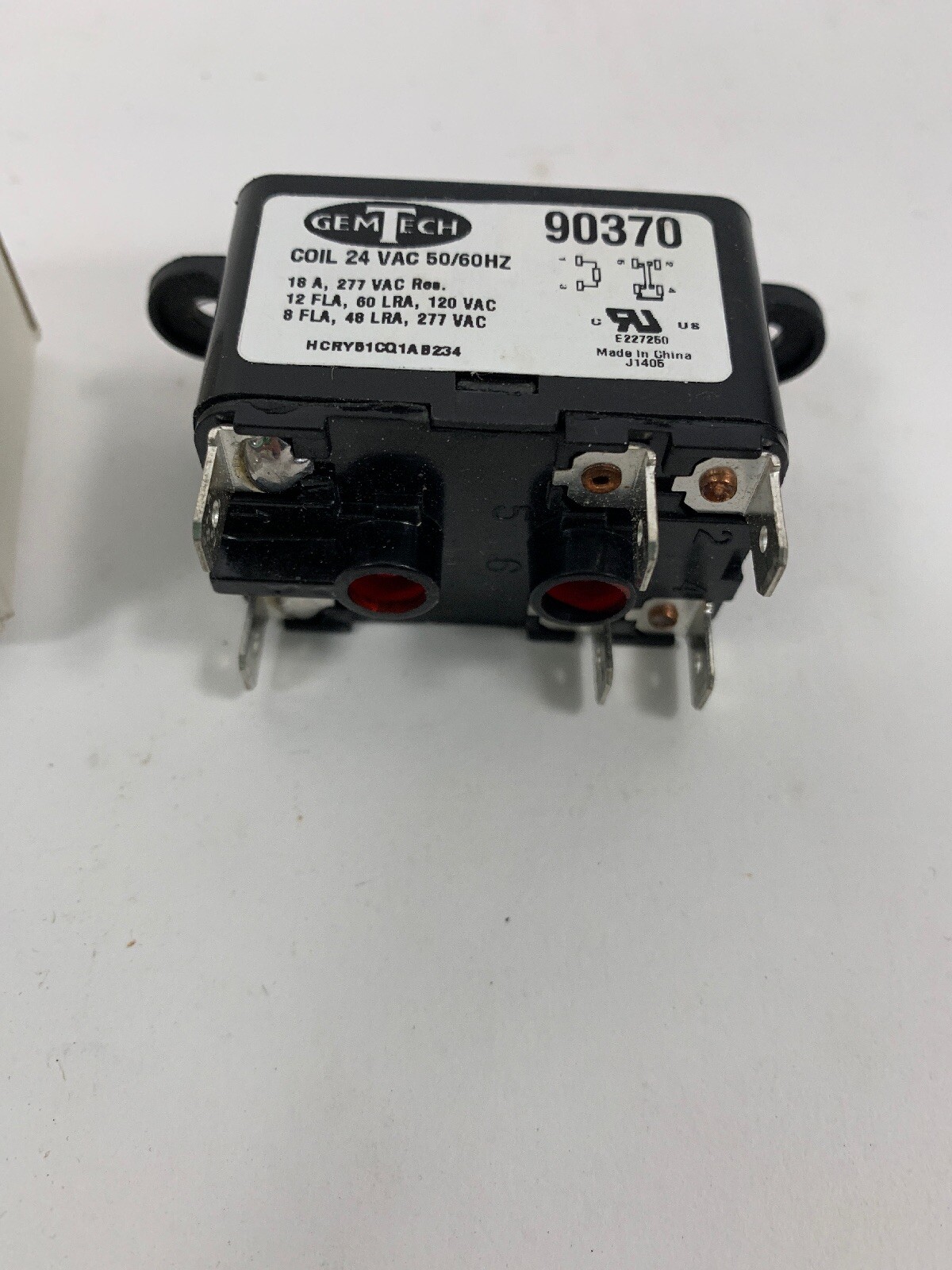 GemTech General Purpose Relay- 24 Volt Coil - 6 Spade 90370 90-370